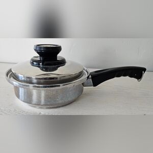 Kitchen Craft by West Bend Stainless Steel 7.5" Vintage Pan with Vented Lid